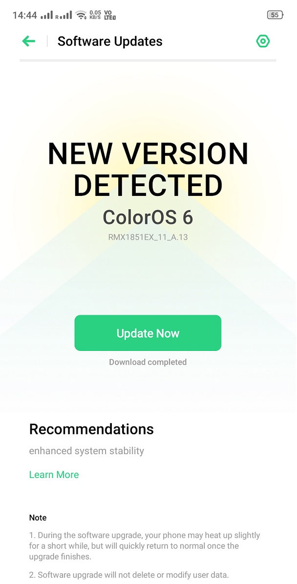 Realme 3 Pro update