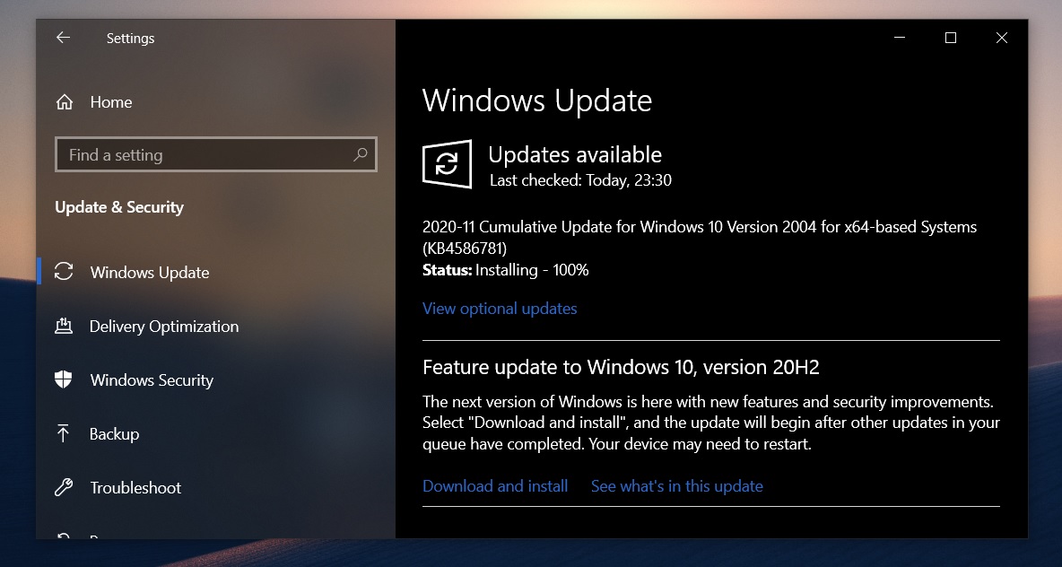 KB4586781 issues