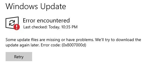 Windows 10 KB5031356 issue